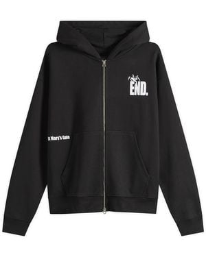 END. Manchester Zip Hoodie - Black