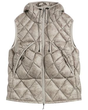 ROA Nuna 800 Fill Power Hooded Down Vest - Gray