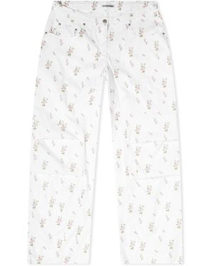 TheOpen Product Flower Parachute Pants - White