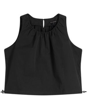 GOOD AMERICAN Twill Parachute Bubble Top - Black