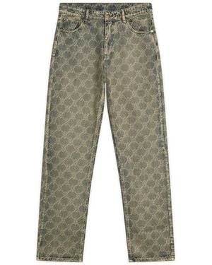 Daily Paper Shield Laser Washed Jeans - Grey