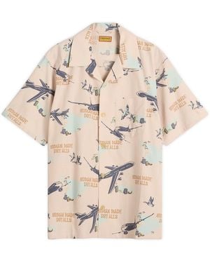 Human Made Aeroplane Vacation Shirt - Natural