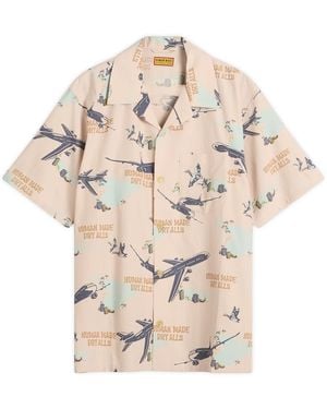 Human Made Aeroplane Vacation Shirt - Natural