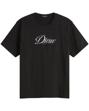 Dime Cursive Smashed T-Shirt - Black