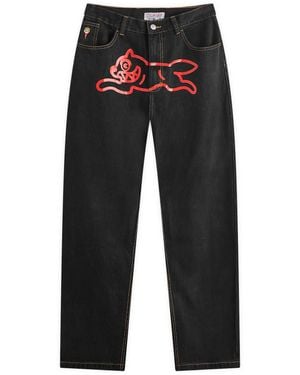 ICECREAM Running Dog Double Scoop Straight Leg Jean - Black