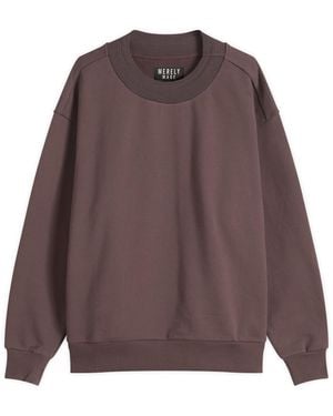 Merely Made Wide Rib Sweatshirt - Brown