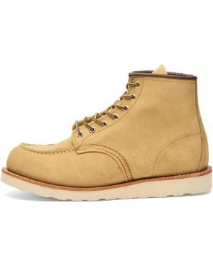 Red Wing Classic 6" Moc Toe Boot Hawthorne Abilene - Natural
