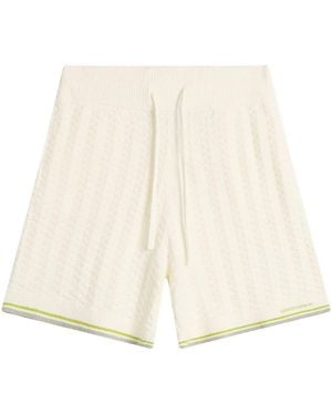 CASABLANCA Tennis Boucle Shorts - Natural