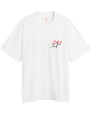 REPRESENT 247 Represent Team 247 Star Print Oversized T-Shirt - White