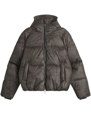 Cole Buxton Stealth Hooded Down Jacket - Gray