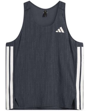 adidas Adizero Singlet Vest - Blue