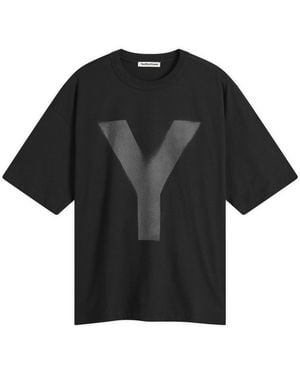 YMC Triple Y Print T-Shirt - Black