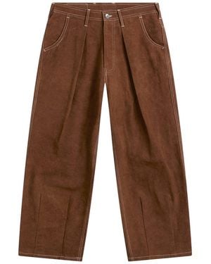 STORY mfg. Canvas Lush Trousers - Brown