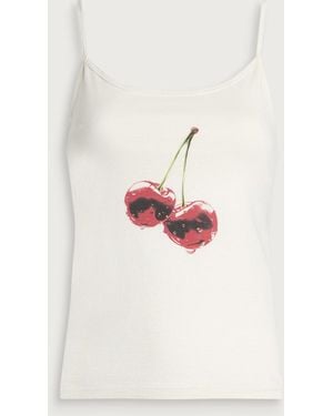 Willy Chavarria Cherry Cholita Vest - White