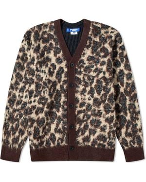 Junya Watanabe X Acrylic Tam Leopard Print Cardigan - Black
