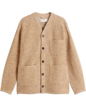 Universal Works Wool Fleece Cardigan - Natural