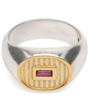 MAPLE Sherman Signet Ring - Metallic