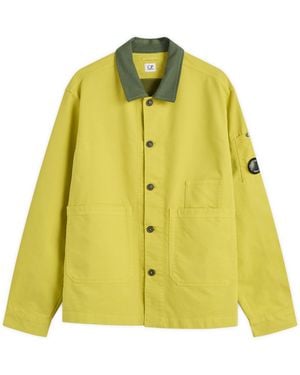 C.P. Company Double Satin Lens Overshirt - Yellow