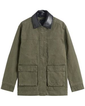 Anine Bing Sean Wax Jacket - Green