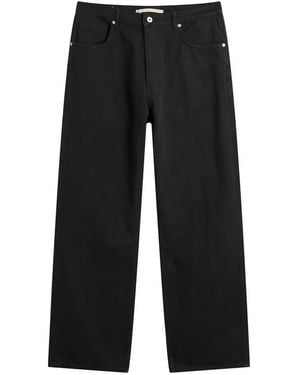 Norse Projects Mogens Relaxed 5 Pocket Twill Trousers - Black