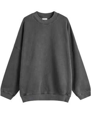 Joah Brown Oversized Crew Sweatshirt - Grey
