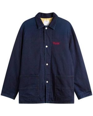 Visvim Osiris Down Coverall Damaged Shirt Jacket - Blue