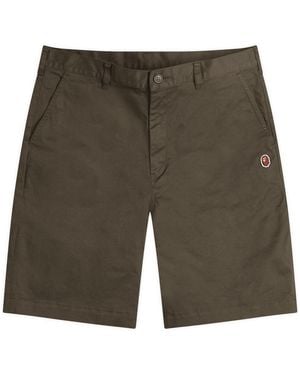A Bathing Ape One Point Chino Shorts - Green