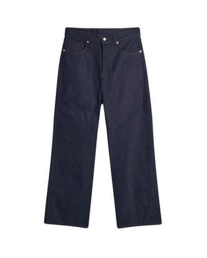 Drole de Monsieur Raw Baggy Jeans - Blue