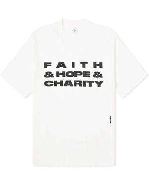 ACMH by Magic Castles Faith & Hope & Charity T-Shirt - White