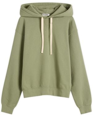 Jil Sander Logo Hoodie - Green