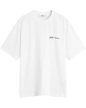 Palmes X Atp Logo T-Shirt - White