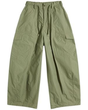 FRIZMWORKS Nylon Cargo Balloon Trousers - Green