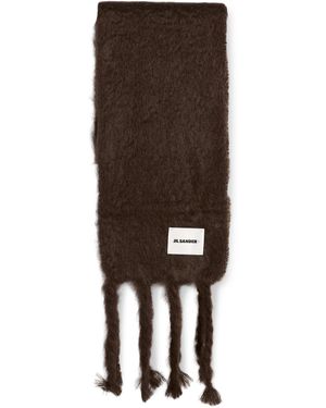 Jil Sander Plain Scarf - Brown