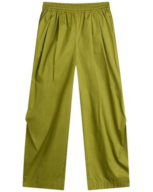 Stel Wide Barrow Leg Trouser - Green