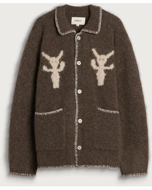 Heresy Demons Knit Shirt - Brown