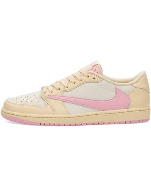 Nike X Travis Scott 1 Low Og Sneaker - Pink