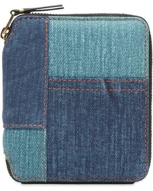 Comme des Garçons Wallet Sa2100Dp Denim Pocket Wallet - Blue