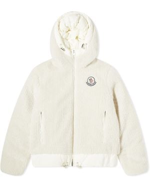 Moncler Tejat Borg Fleece Jacket - White