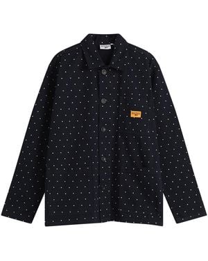 Service Works Polka Dot Chore Shirt Jacket - Blue