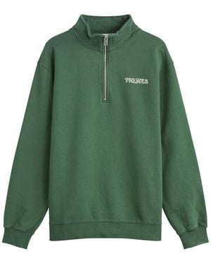 Palmes Remember Zip Sweatshirt - Green