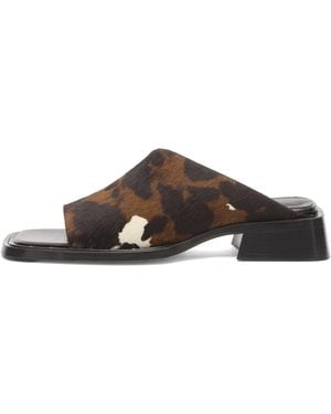 Miista Alendra Asymmetric Sandals - Brown