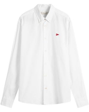 Forét Flag Oxford Shirt - White