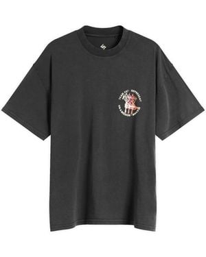 REPRESENT 247 Torch Crop T-Shirt - Gray