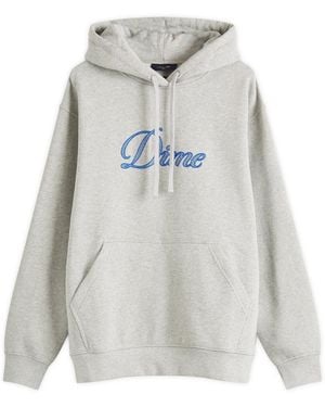 Dime Cursive Logo Hoodie - Grey