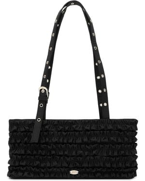 Damson Madder Sophia Ruffle Bag - Black