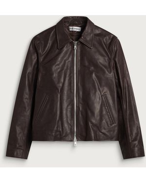 Our Legacy Waxed Bovine Mini Jacket - Black