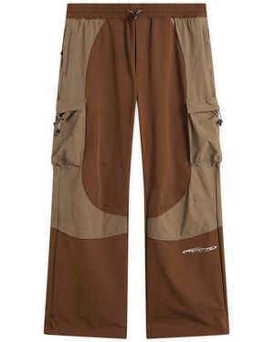 KA_YO_Prototype Parachute Cargo Mix Trousers - Brown