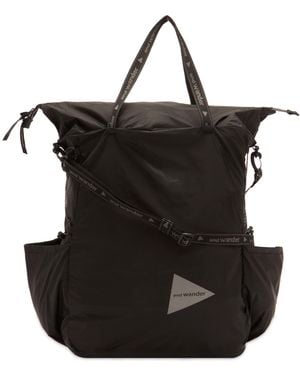 and wander Sil Tote Bag - Black