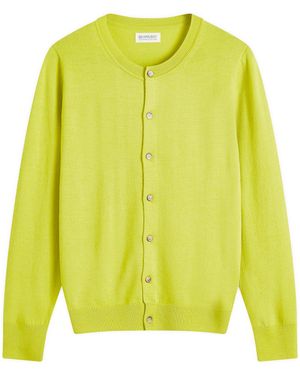 Beams Boy Button Cardigan - Yellow