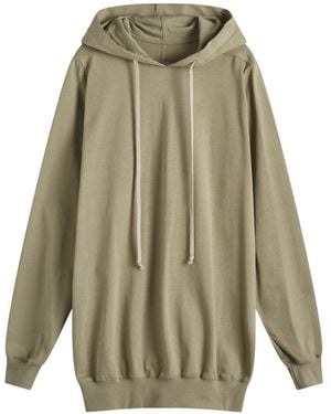 Rick Owens Heavy Jersey Hoodie - Green